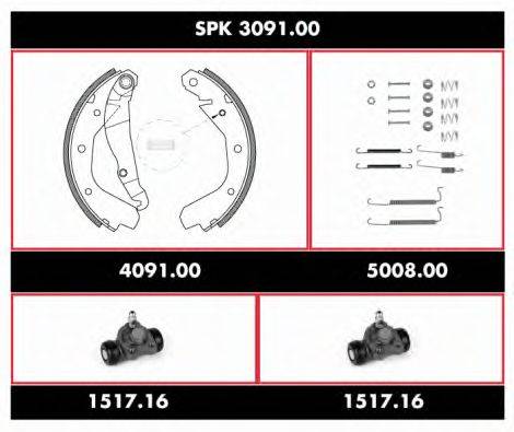 REMSA SPK309100 Комплект гальм, барабанний гальмівний механізм