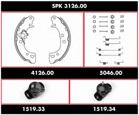 REMSA SPK312600 Комплект гальм, барабанний гальмівний механізм