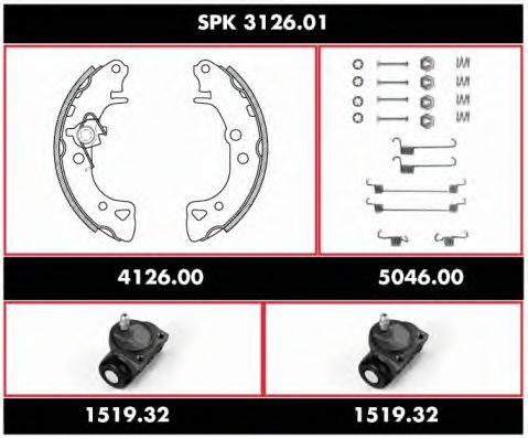 REMSA SPK312601 Комплект гальм, барабанний гальмівний механізм