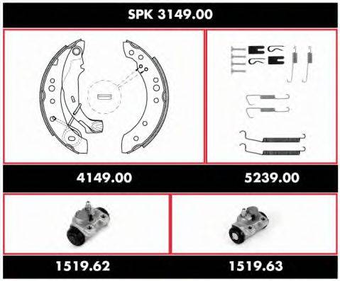 REMSA SPK314900 Комплект гальм, барабанний гальмівний механізм