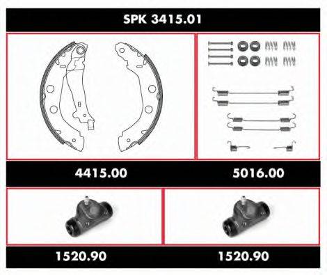 REMSA SPK341501 Комплект гальм, барабанний гальмівний механізм