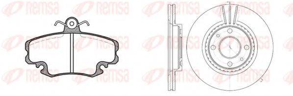 REMSA 814106 Комплект гальм, дисковий гальмівний механізм