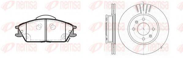 REMSA 822401 Комплект гальм, дисковий гальмівний механізм