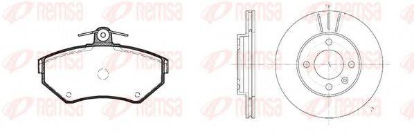 REMSA 863104 Комплект гальм, дисковий гальмівний механізм