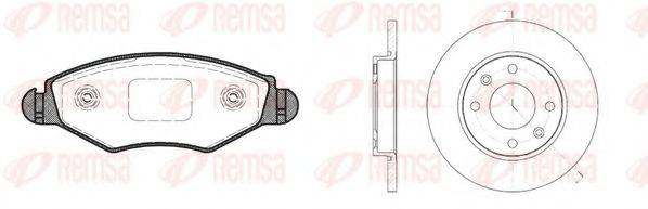 REMSA 864304 Комплект гальм, дисковий гальмівний механізм