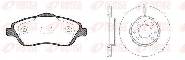 REMSA 877406 Комплект гальм, дисковий гальмівний механізм