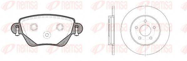 REMSA 877700 Комплект гальм, дисковий гальмівний механізм