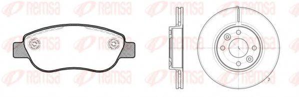 REMSA 8106900 Комплект гальм, дисковий гальмівний механізм