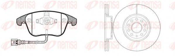 REMSA 8121902 Комплект гальм, дисковий гальмівний механізм