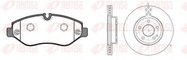 REMSA 8124501 Комплект гальм, дисковий гальмівний механізм