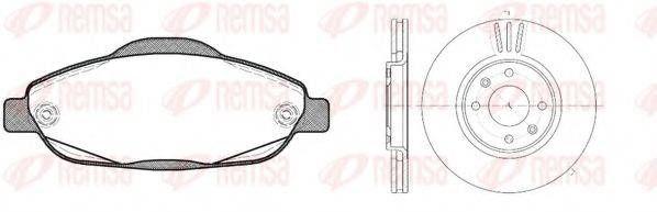 REMSA 8132300 Комплект гальм, дисковий гальмівний механізм