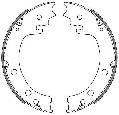 REMSA 462900 Комплект гальмівних колодок, стоянкова гальмівна система