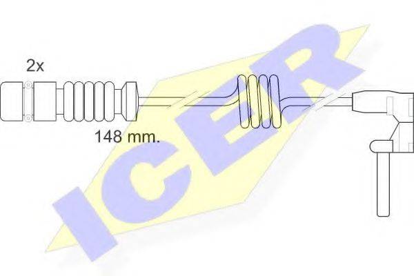 ICER 610398EC Сигналізатор, знос гальмівних колодок