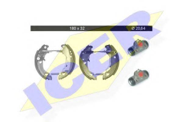 ICER 79KT0012C Комплект гальмівних колодок