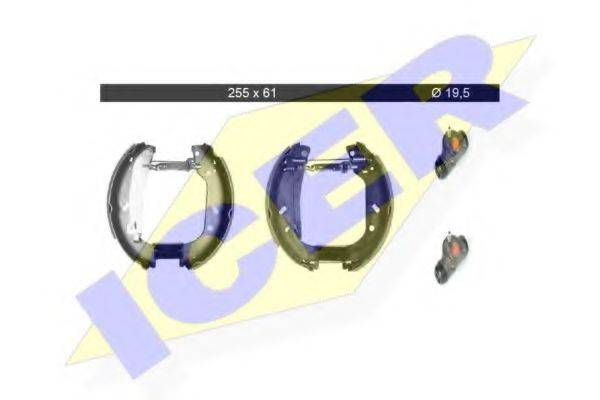 ICER 79KT0018C Комплект гальмівних колодок