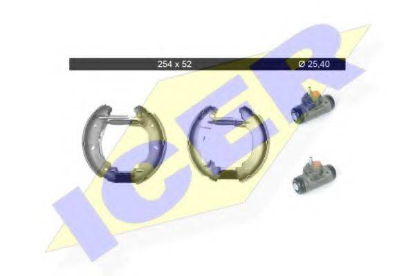 ICER 79KT0029C Комплект гальмівних колодок