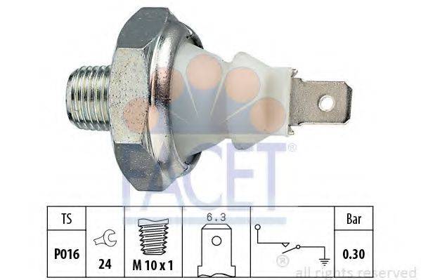 FACET 70085 Датчик тиску масла