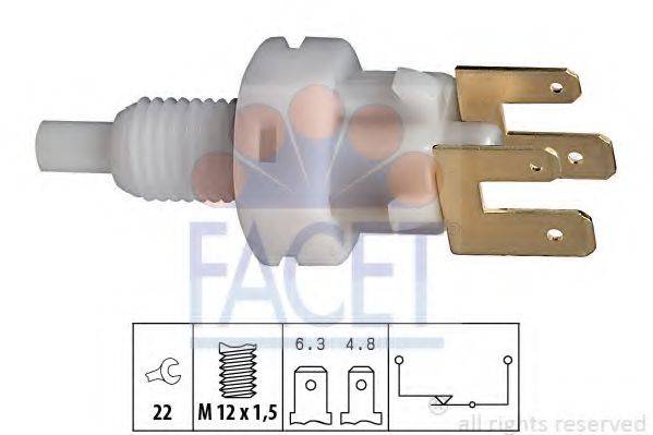 FACET 71083 Вимикач ліхтаря сигналу гальмування