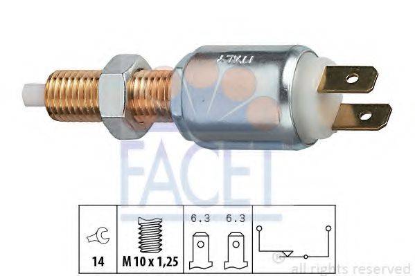 FACET 71025 Вимикач ліхтаря сигналу гальмування