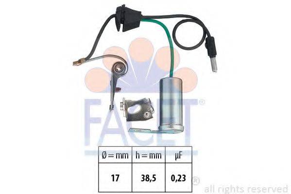 FACET 1369126 Контактна група, розподільник запалювання