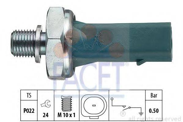 FACET 70139 Датчик тиску масла