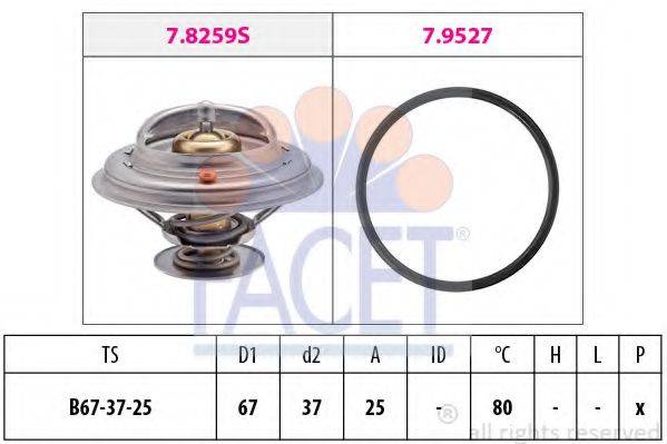 FACET 78259 Термостат, охолоджуюча рідина