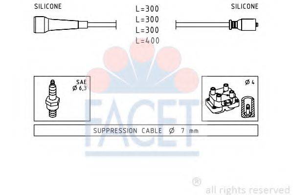 FACET 49492 Комплект дротів запалювання