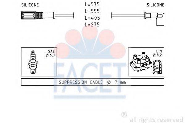 FACET 48616 Комплект дротів запалювання