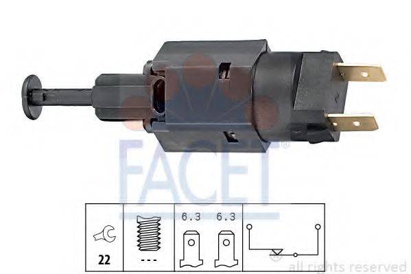 FACET 71050 Вимикач ліхтаря сигналу гальмування