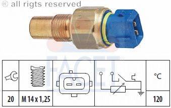 FACET 73516 Датчик, температура охолоджувальної рідини