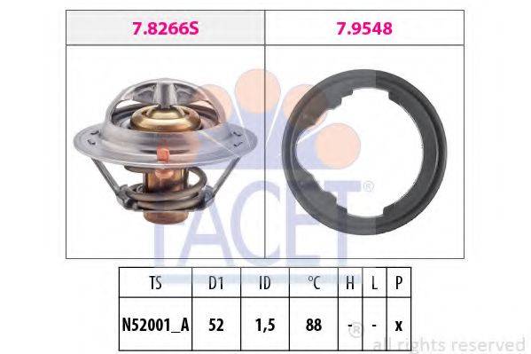 FACET 78488 Термостат, охолоджуюча рідина