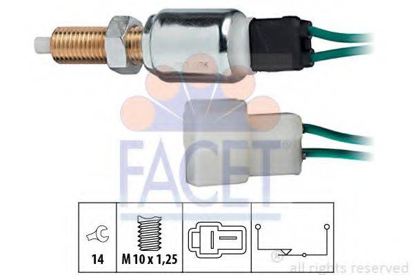 FACET 71027 Вимикач ліхтаря сигналу гальмування