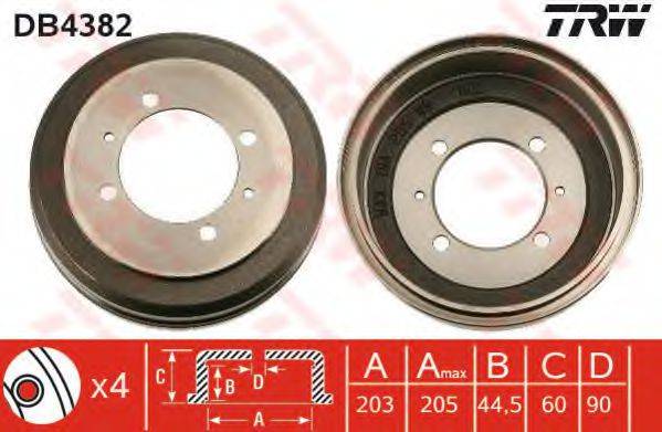 TRW DB4382 Гальмівний барабан