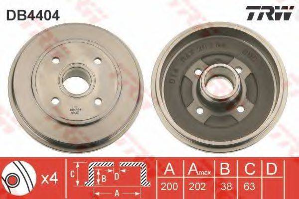 TRW DB4404 Гальмівний барабан