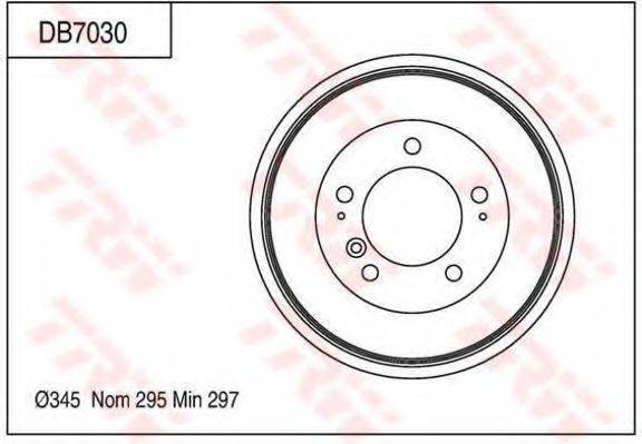 TRW DB7030 Гальмівний барабан