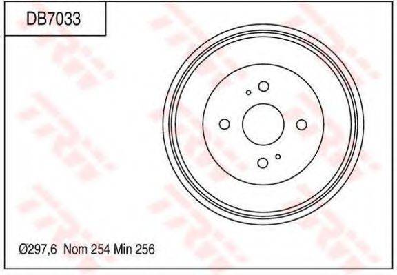 TRW DB7033 Гальмівний барабан