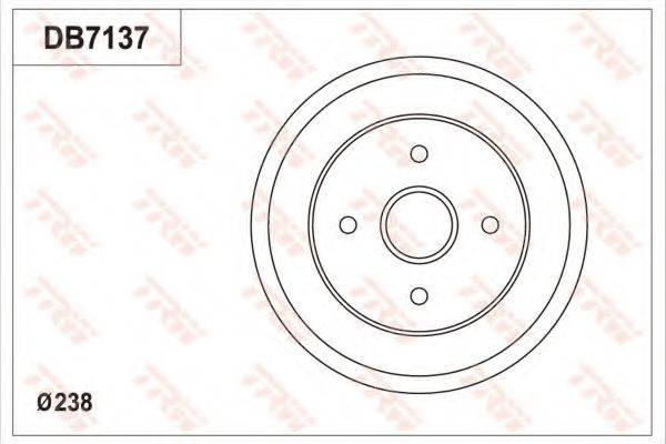 TRW DB7137 Гальмівний барабан