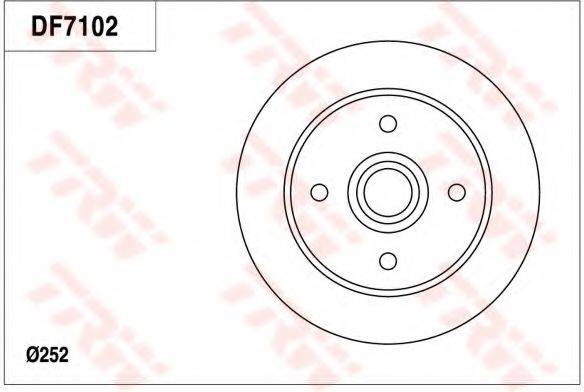 TRW DF7102 гальмівний диск