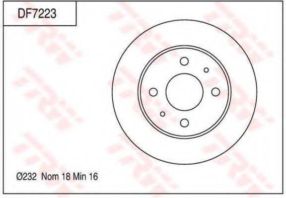TRW DF7223 гальмівний диск