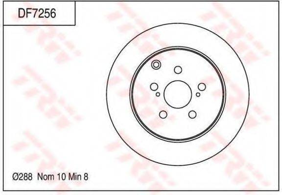 TRW DF7256 гальмівний диск