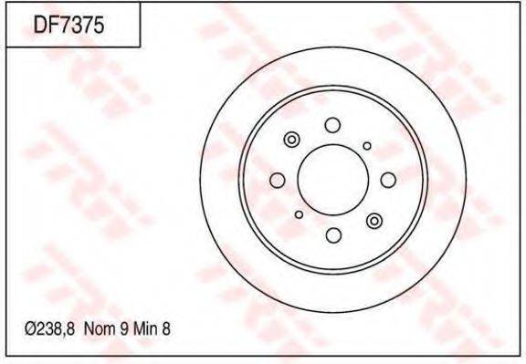 TRW DF7375 гальмівний диск