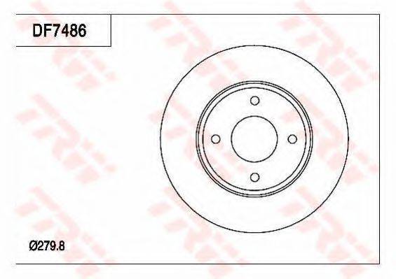 TRW DF7486 гальмівний диск