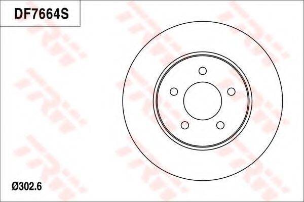 TRW DF7664 гальмівний диск