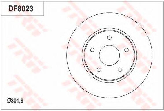 TRW DF8023 гальмівний диск
