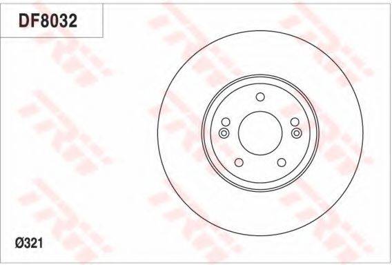 TRW DF8032 гальмівний диск