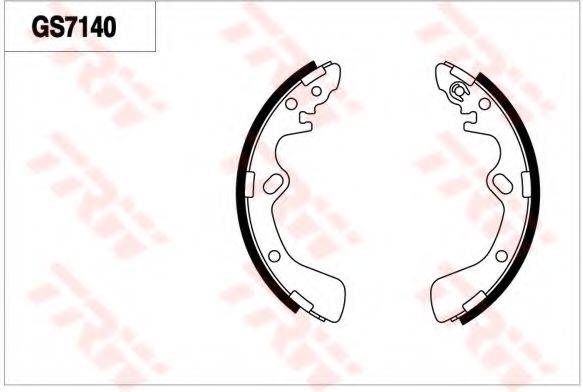 TRW GS7140 Комплект гальмівних колодок