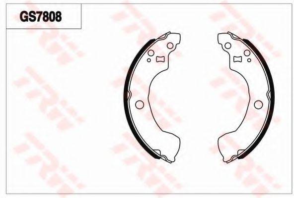 TRW GS7808 Комплект гальмівних колодок, стоянкова гальмівна система
