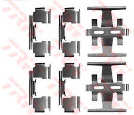 TRW PFK266 Комплектуючі, колодки дискового гальма