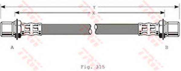 TRW PHA179 Гальмівний шланг