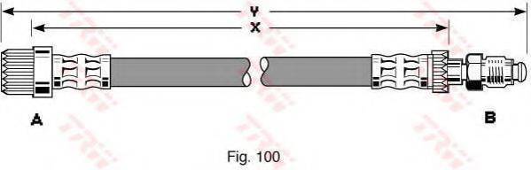 TRW PHB241 Гальмівний шланг